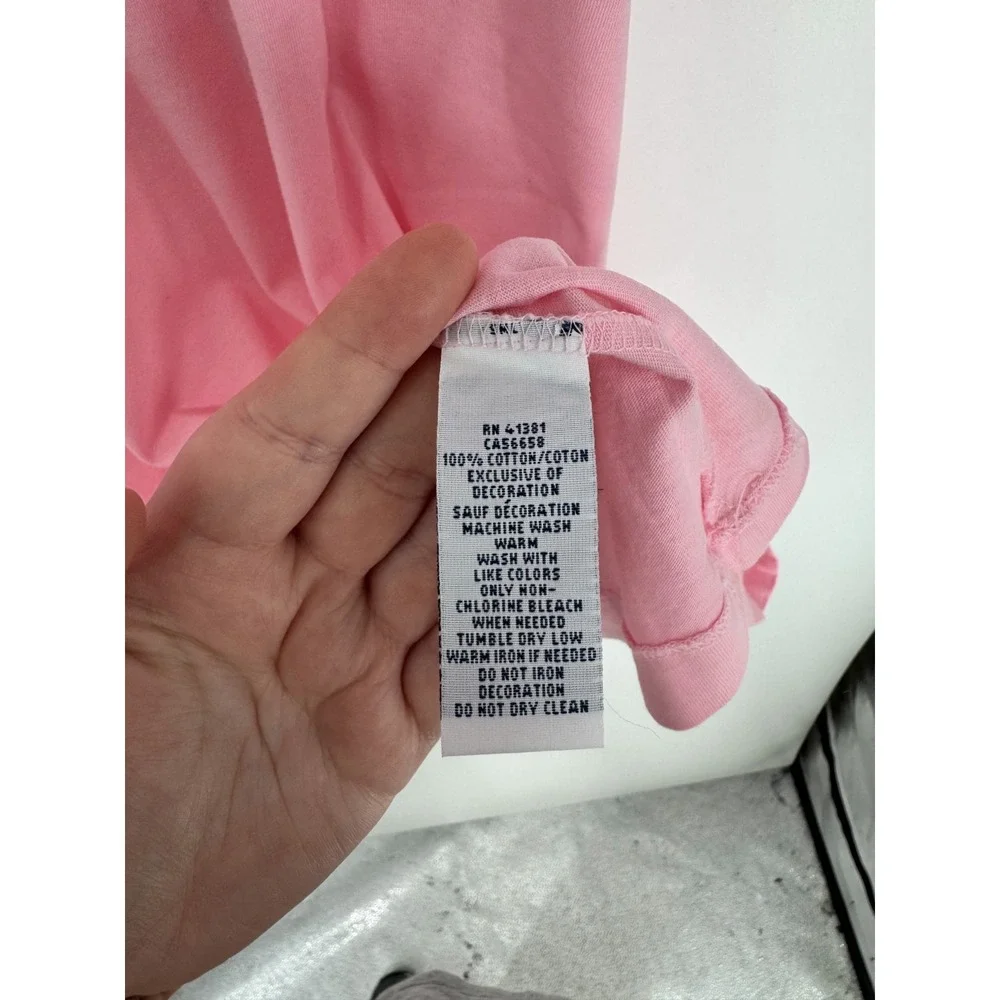 Polo Ralph Lauren T Shirt 3XL Big 3XB Light Pink Pony Logo Short Sleeve V Neck